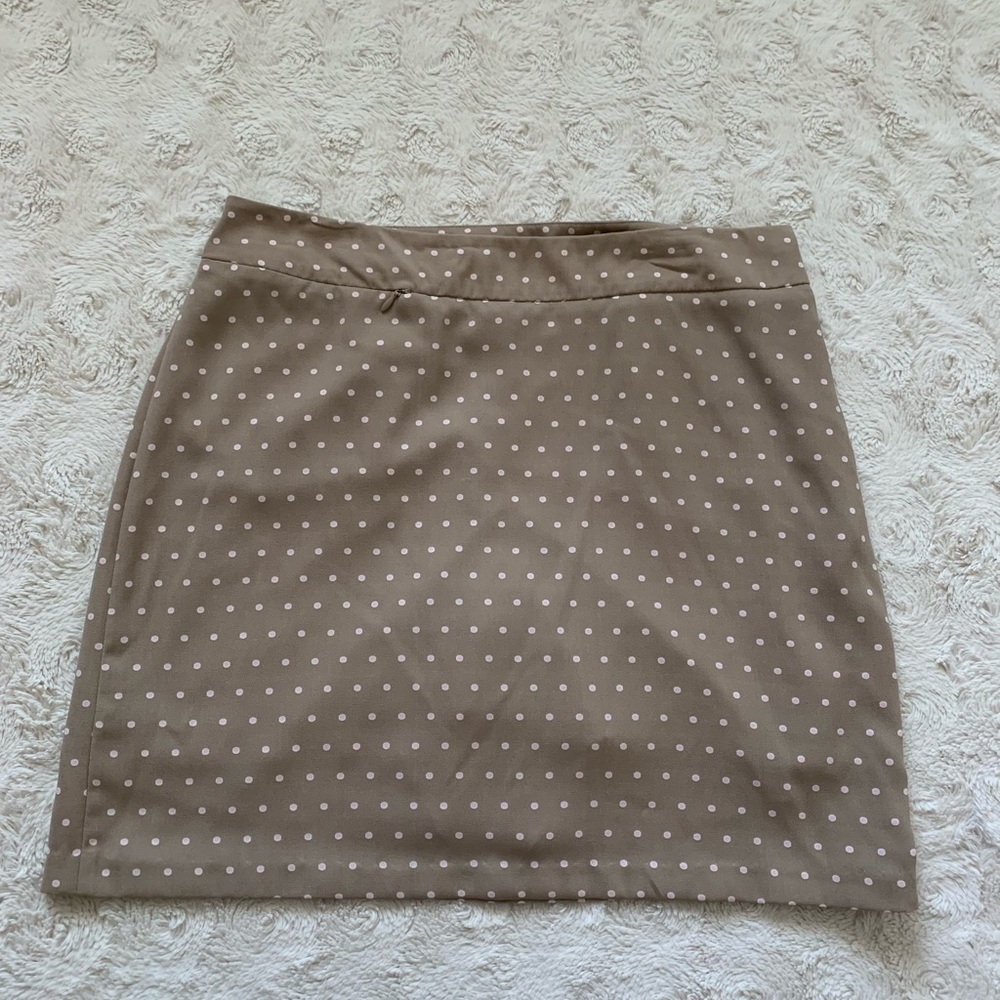 Tehama Brown & Pink Polka Dot Golf Sport Skirt